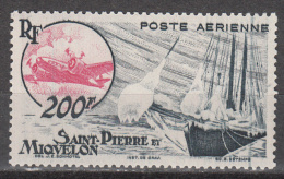 ST PIERRE AND MIQUELON      SCOTT NO. C17        UNUSED HINGED       YEAR  1947 - Neufs