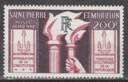 ST PIERRE AND MIQUELON      SCOTT NO. C23        UNUSED HINGED       YEAR  1959 - Unused Stamps