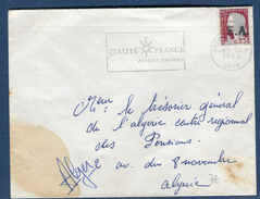 France / Algérie - Timbre Avec Surcharge EA Sur Enveloppe En 1962 , A Voir Réf S 182 - Cartas & Documentos