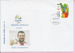 Olympic Games - Rio 2016 - Tonči Stipanović, Silver Medal, Osijek, 22.8.2016., Croatia, Cover - Eté 2016: Rio De Janeiro