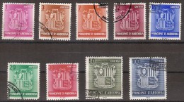 Andorra U 148/156 (o) Basica. 1982 - Used Stamps