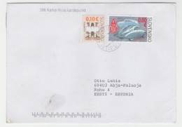 GOOD SLOVAKIA Postal Cover To ESTONIA 2012 - Good Stamped: Cars / Tatra - Briefe U. Dokumente