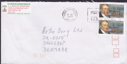 Canada Slogan Flamme "Post Code" 1987 Cover Lettre BALLERUP Denmark 2x John Molson Stamps - Storia Postale