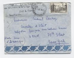 LETTRE AVION 1948 RECTO VERSO MARTINIQUE -E520 - 1927-1959 Storia Postale