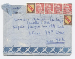 LETTRE AVION 1948 RECTO VERSO MARTINIQUE -E520 - 1927-1959 Briefe & Dokumente