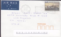 Australia Air Mail Par Avion WOY WOY NSW 1994 Cover Brief USA $1.05 Tribal Class Destroyer HMAS Arunta - Cartas & Documentos