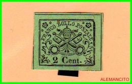 ITALIA - VATICANO SELLO 1867 FRANCO BOLLO  ¿ ESCUDO DE ARMAS DEL VATICANO ?  FRANQUEO 2 Cent. - ...-1929 Prefilatelia