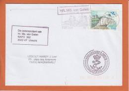 Lettre De  FREJUS   Le 12 8 1999       "  KONINKL JKE  MARINE  " D Un Commandant A 3509 VP UTRECHT - Maritieme Post