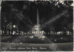 CPSM - ITALIA - TORINO - Giardini E Stazione Porta Nuova - Notturno . - Stazione Porta Nuova