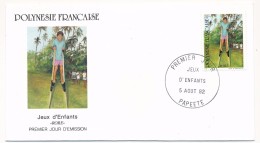 POLYNESIE FRANCAISE - 3 FDC - Jeux D'enfants 1992 - FDC