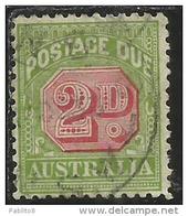 AUSTRALIA 1931 1936 POSTAGE DUE TAXE TAX SEGNATASSE TASSE TAXES 2 D PERF. 11 USATO USED OBLITERE' - Segnatasse