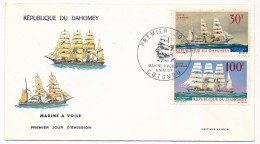 DAHOMEY => 2 FDC => Marine à Voile - 1967 - Bénin – Dahomey (1960-...)