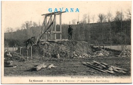 53 LE GENEST - Mine D'Or De La Mayenne - 1er Découverte Au Bas-Coudray  (Recto/Verso) - Le Genest Saint Isle