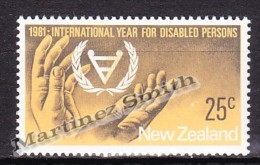 New Zealand - Nouvelle Zelande 1981, Yvert 787, International Year For Disabled Persons - MNH - Unused Stamps