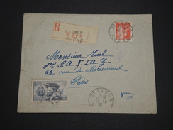 FRANCE - Enveloppe En Recommandée De St Lager Pour Paris En 1934 - A Voir - L 2097 - 1921-1960: Modern Period