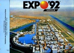 CEF Superbe Feuillet Spécial 2 Volets Expo 92, Séville, 3 Scans. Promotion - 1992 – Siviglia (Spagna)
