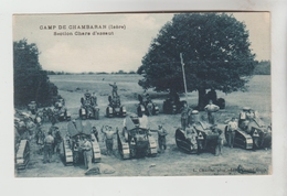 CPSM MILITAIRE VIRIVILLE (Isère) - CAMP DE CHAMBARAN : Section (peloton) De Chars D'assaut - Viriville