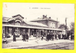 * Aulnoye (Dép 59 - Nord - France) * (L.S. édit Hautmont, Nr 8) Gare Intérieure, Bahnhof, Railway Station, TOP, Unique - Aulnoye