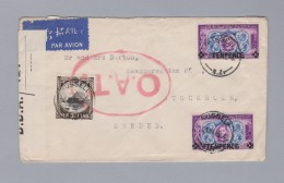 Neuseeland 1945-03-05 Russell O.A.T. Brief Nach Schweden - Posta Aerea