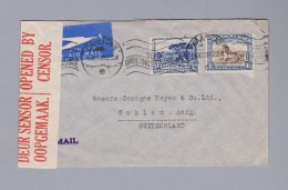 Südafrika 1939-12-06 Kapstad Zensur Luftpost Brief Nach Wohlen - Zonder Classificatie