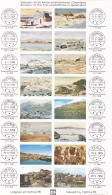 # 182   SIXTEEN OF THE FIRST POST OFFICES, GREENLAND, 1976, USED, 16 STAMPS, GREENLAND - Usati