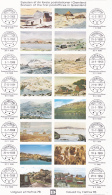 # 182   SIXTEEN OF THE FIRST POST OFFICES, GREENLAND, 1976, USED, 16 STAMPS, GREENLAND - Oblitérés