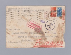 Südafrika 1944-05-30 Internierten Post Zensur Brief Nach Fischingen Feldpost - Briefe U. Dokumente