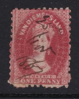 Australien Tasmanien Mi#15 Zähn 10 Hand Entwertet 1867-11-25 - Gebruikt