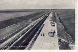 HOLLAND - FRIESLAND,  Afsluitdijk, Autobus , Gel. 1969, Photo Postcard - Den Oever (& Afsluitdijk)