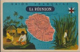 CPA Ile De La Réunion Non Circulé Dos Publicitaire Lion Noir - Saint Denis
