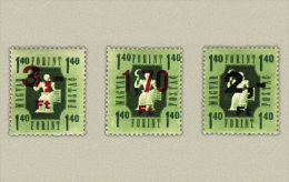 Hungary 1953. Assistant Nice Set MNH (**) Michel: P1 - P3 - Abarten Und Kuriositäten