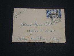 GRANDE BRETAGNE / SIERRA LEONE - Enveloppe  Pour La France En 1938 - A Voir - L 2162 - Sierra Leone (...-1960)