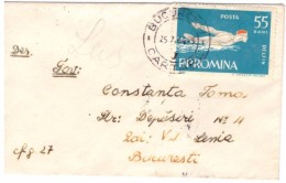STORIA POSTALE - ROMANIA - POSTA ROMANA - ANNO 1964 - BUCARESTI - BUCAREST - CARTARE - PER TOMA CONSANTINA - - Marcophilie