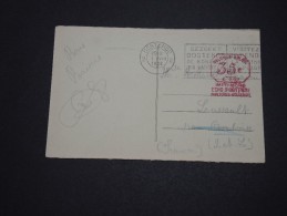 BELGIQUE - Affranchissement Mécanique De Ostende Sur Carte Postale En 1938 Pour La France - A Voir - L 2170 - Andere & Zonder Classificatie