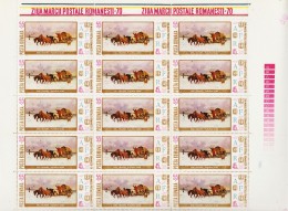 1970 - ZIUA MARCII POSTALE  Mi No 2894 MNH - Full Sheets & Multiples
