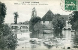 N°324 G -cpa Remalard -les Moulins Et Pont Sur L'Huisne- - Molinos De Agua