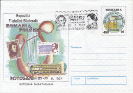 48858- BOTOSANI PHILATELIC EXHIBITION, COVER STATIONERY, 1997, ROMANIA - Revenue Stamps