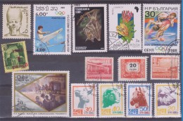 LOT OF USED STAMPS DEPORTES SPORTS ANIMALES  ANIMALS  PAISES  COUNTRIES VARIOS  VARIOUS   S-1572 - Vrac (max 999 Timbres)