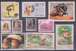 LOT OF USED STAMPS DEPORTES SPORTS ANIMALES  ANIMALS  PAISES  COUNTRIES VARIOS  VARIOUS   S-1575 - Vrac (max 999 Timbres)