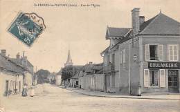 Saint Pierre Les Vaudes       10      La Rue De L'église Et Boulangerie - Other & Unclassified