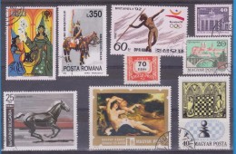 LOT OF USED STAMPS DEPORTES SPORTS ANIMALES  ANIMALS  PAISES  COUNTRIES VARIOS  VARIOUS   S-1579 - Vrac (max 999 Timbres)