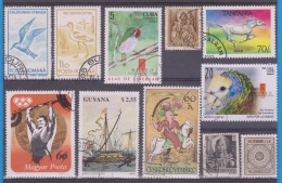 LOT OF USED STAMPS DEPORTES SPORTS ANIMALES  ANIMALS  PAISES  COUNTRIES VARIOS  VARIOUS   S-1592 - Vrac (max 999 Timbres)