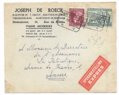 EXPRES    VIANE MOERBKE   ╬  ╬   1951  Voorzijde / Devant De Lettre - 1948 Export