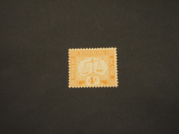 HONG KONG - TASSE 1938/47 BILANCIA 4 C. - NUOVI(++) - Unused Stamps