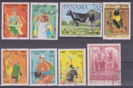 LOT OF USED STAMPS DEPORTES SPORTS ANIMALES  ANIMALS  PAISES  COUNTRIES VARIOS  VARIOUS   S-1604 - Vrac (max 999 Timbres)