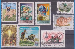 LOT OF USED STAMPS DEPORTES SPORTS ANIMALES  ANIMALS  PAISES  COUNTRIES VARIOS  VARIOUS   S-1607 - Vrac (max 999 Timbres)