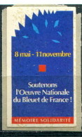 Oeuvre Nationale Du Bleuet De France - Vignette Militari