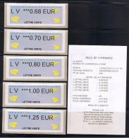 5 ATMs, NABUCCO, WINCOR, Bogue Au TARIF 2016, LV Sur Toutes Les Valeurs, Avions, COINS Pts ARRONDIS, N° 33 DU MICHEL, - 2000 Type « Avions En Papier »