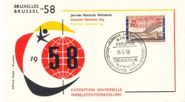 K8834 - Belgium (1958) Bruxelles - Brussel: EXPO 58 (First Day Cover) - 1958 – Bruxelles (Belgio)