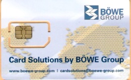 Germany - GSM Sim Card, Bowe Telecom, Bowe Telecom, Sample Card, Mint - [2] Prepaid